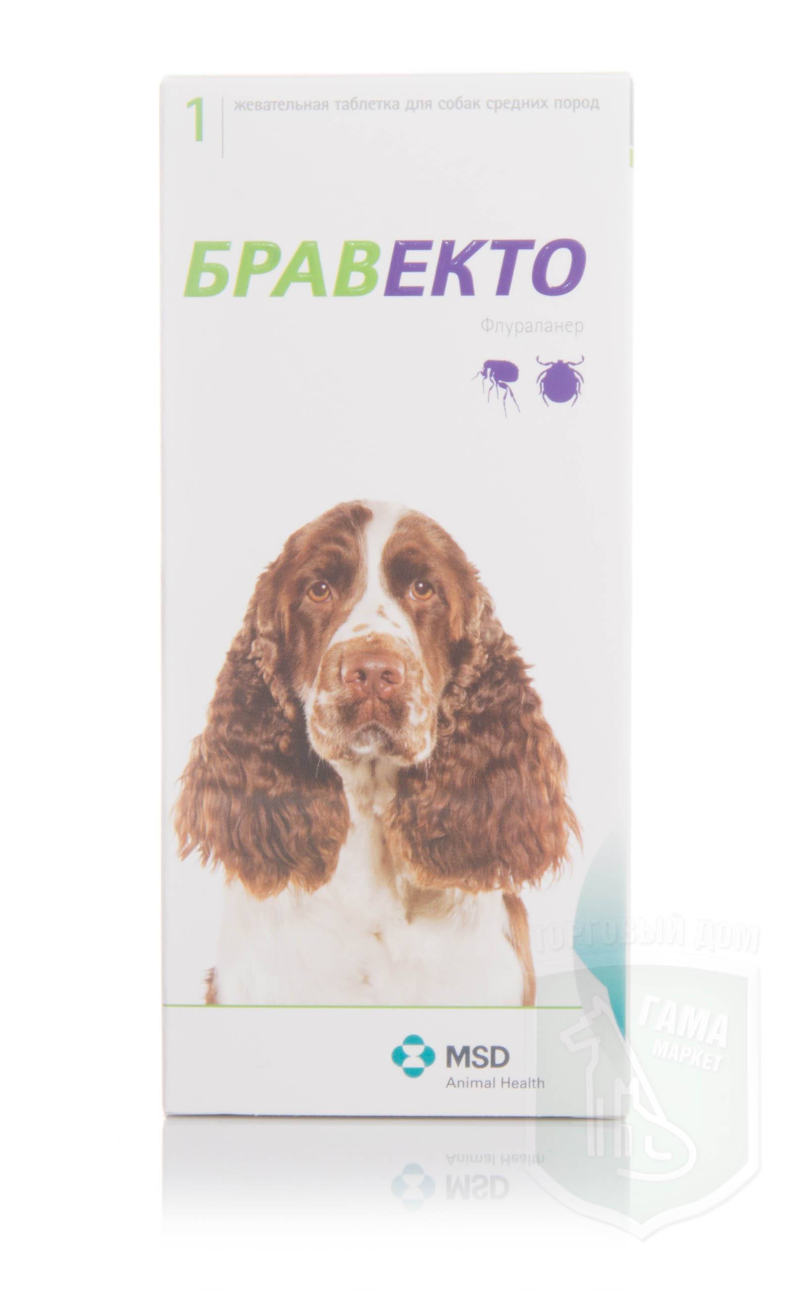 Бравекто для собак 20-40 кг - купить, цена и аналоги, инструкция по применению, отзывы в интернет ветаптеке добропесик