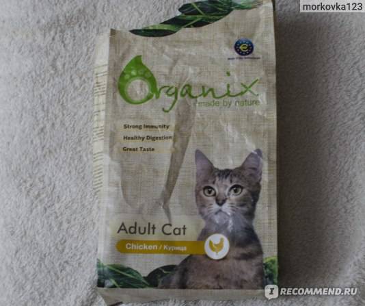 Описание и состав корма и для кошек organix