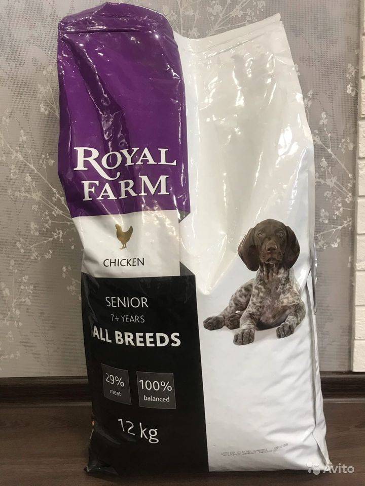 Обзор и отзывы  корма для собак royal farm