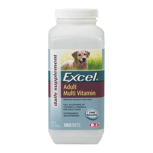 Витамины для собак 8 в 1 от excel для шерсти