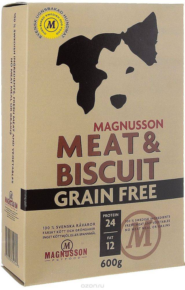 Корм для собак magnusson (магнуссон): ассортимент, состав, гарантированные показатели производителя, плюсы и минусы кормов, выводы
