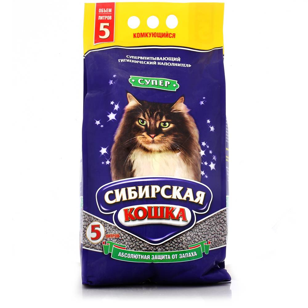 Наполнитель для кошачьего туалета «Сибирская кошка»