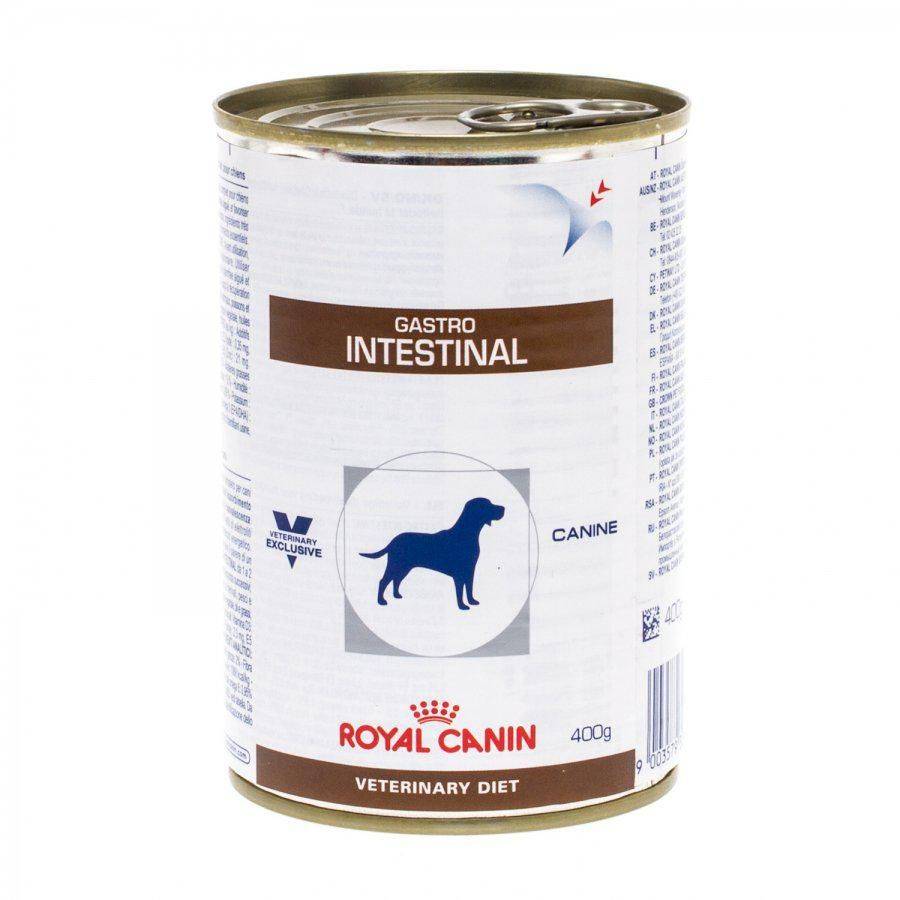 Роял Канин гастро интестинал для собак: консервы и сухой корм