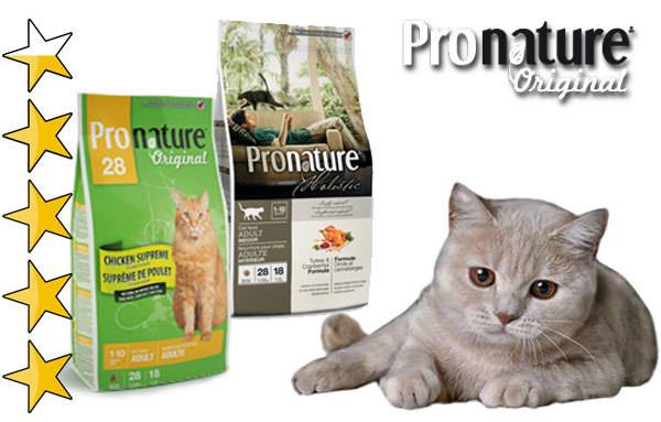 Корм для кошек pronature original: отзывы и разбор состава
