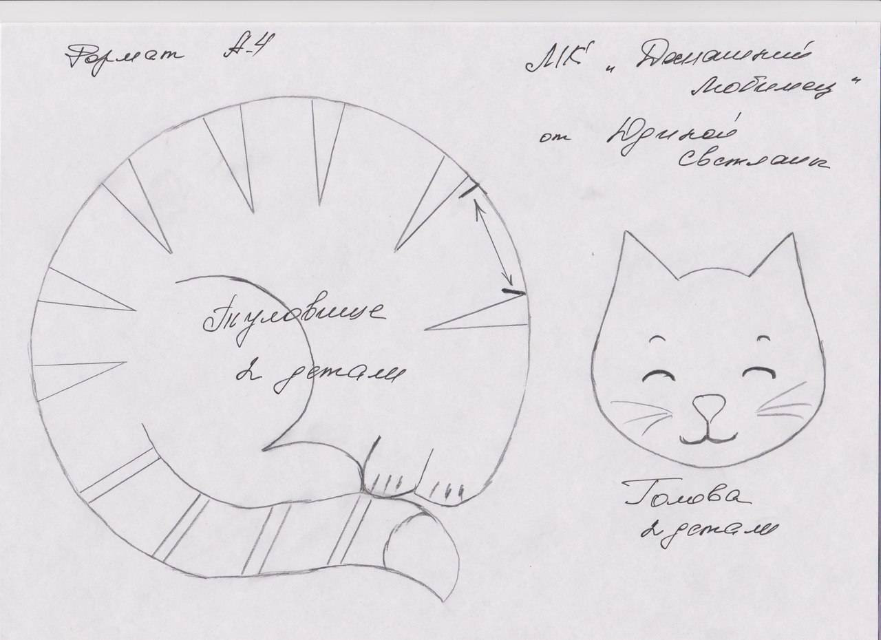Подушка кошка своими руками выкройки фото схемы