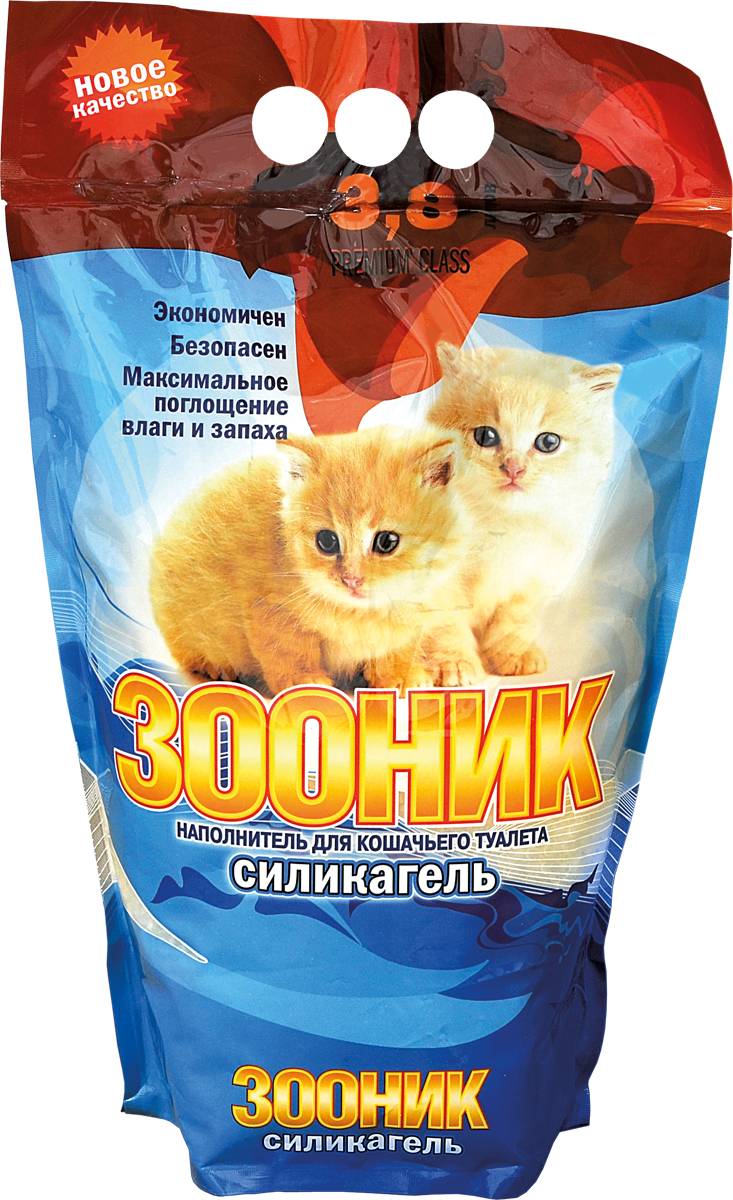 Наполнитель для кошачьего туалета зооник комкующийся