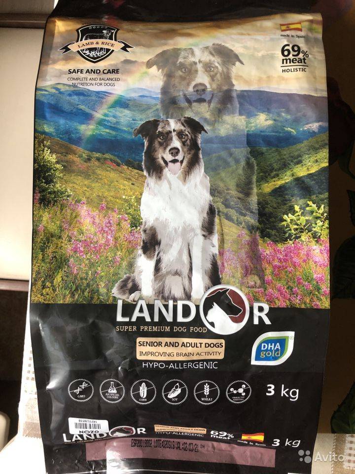 Корм для собак landor: отзывы, разбор состава, цена