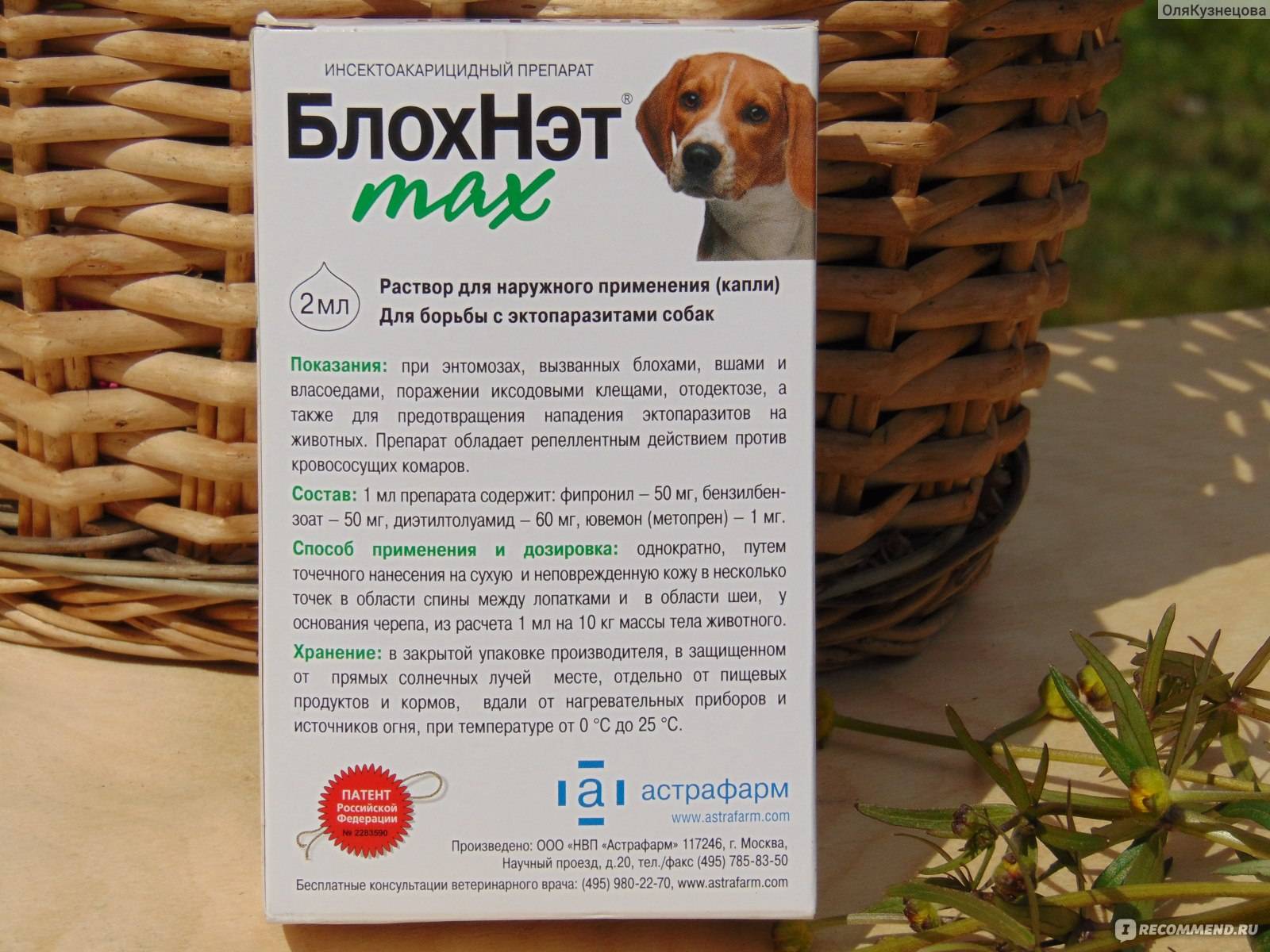 Блохнэт max для собак с массой тела от 30 до 40 кг - купить оптом по цене производителя | тд "астрафарм"