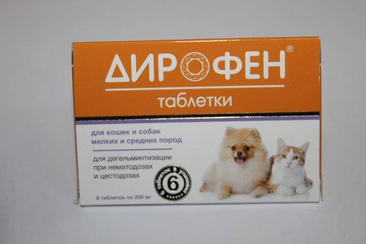 Инструкция по применению дирофена для кошек